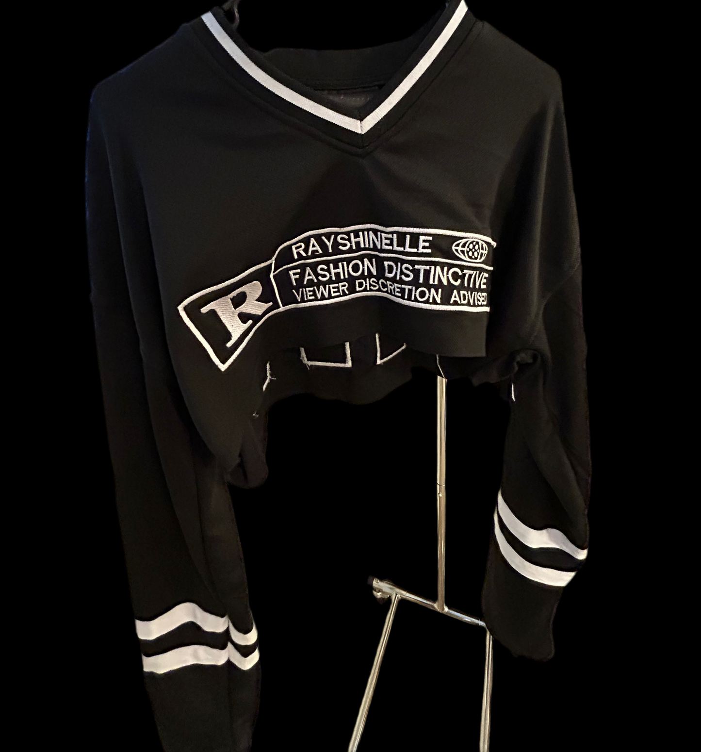 Black Cropped Jersey